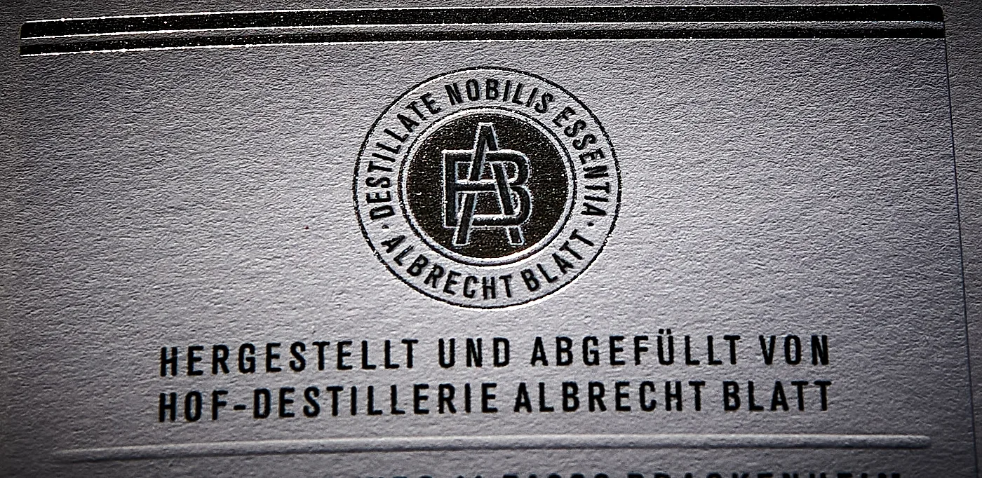 Etikett der Hof-Destillerie