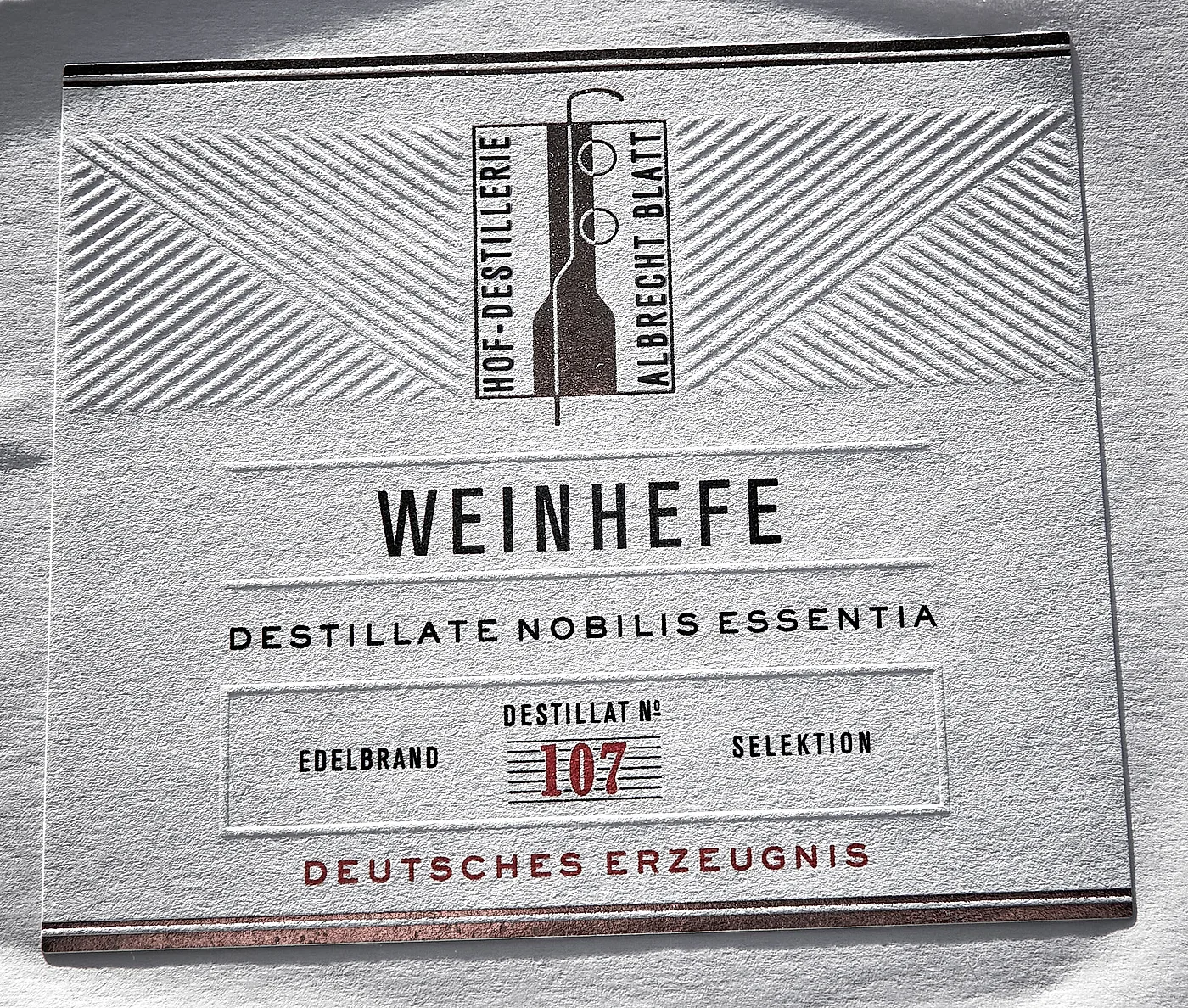 Weinhefe-Etikett